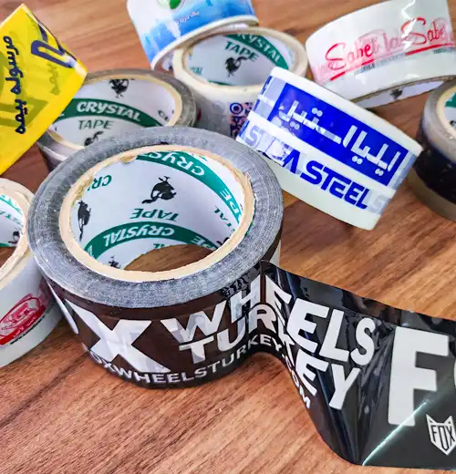 انجام امور چاپ لوگو روی نوار چسب